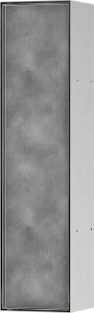 Hansgrohe XtraStoris Rock Туалетный гарнитур с полкой для бумаги 24х14х69h, цвет: Brushed Stainless 56060800