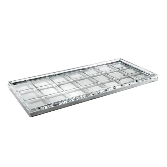 3SC Palace Лоток универсальный, настольный, цвет: мрамор Emperador dark/никель сатинированный матовый