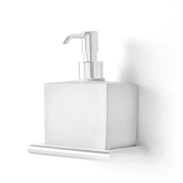 3SC Guy Дозатор для жидкого мыла, подвесной, композит Solid Surface, цвет: белый матовый/белый матовый