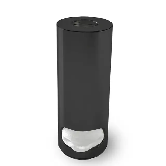 3SC Metal Tonda Контейнер для ватных дисков, настольный, цвет: черный матовый