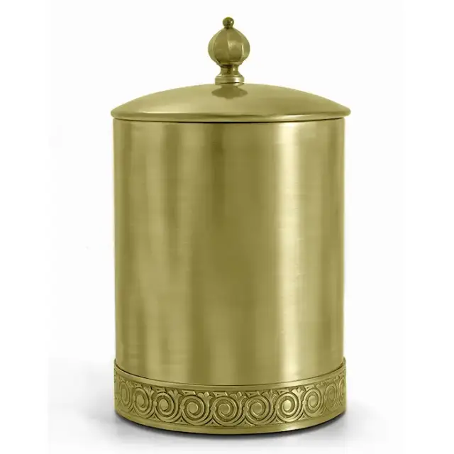 3SC Bally Ведро &Oslash;22х30см., с крышкой, ручка Zar, цвет: Matt Satin Brass