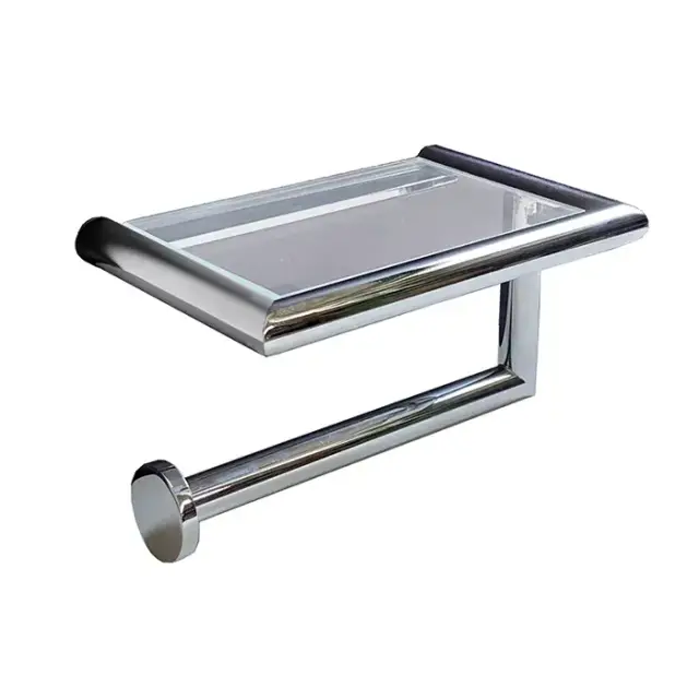 3SC Guy Держатель т/б с полочкой, подвесной, цвет: хром