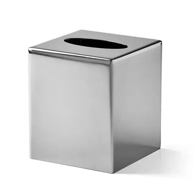 3SC Metal Tonda Контейнер для бумажных салфеток, 12х12хh14 см, настольный, цвет: хром