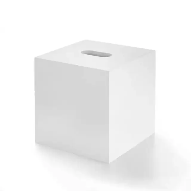 3SC Bemood White Диспенсер для салфеток 14.5х14.5х14.5см., настольный, цвет: белый