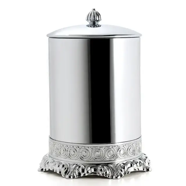 3SC Bally Ведро с крышкой, ручка Piccadilly, цвет: хром