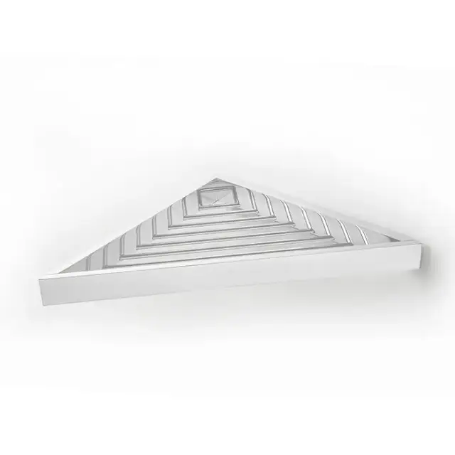 3SC SK Полочка-решетка 36х18хh3см, угловая, цвет: белый матовый