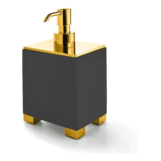 3SC Bemood Black Deluxe Диспенсер для жидкого мыла, цвет: черный/золото