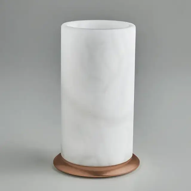 3SC Baster Round Стакан настольный, цвет: алебастр/Warm Brushed Bronze PVD