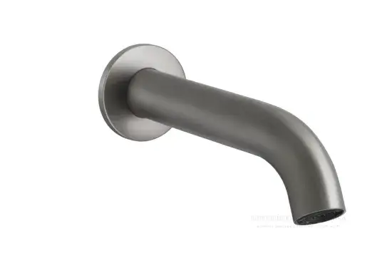 Излив для ванны Gessi 316, настенный, цвет Steel Brushed