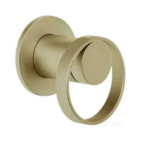 Cмеситель Gessi Anello, встраиваемый, без излива, на 1 потребителя, внешняя часть, цвет Brushed Brass PVD