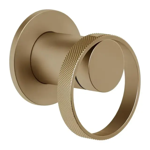 Cмеситель Gessi Anello, встраиваемый, без излива, на 1 потребителя, внешняя часть, цвет Warm Bronze Brushed PVD