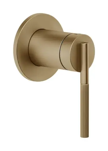 Cмеситель Gessi Ingranaggi, настенный, встраиваемый, внешняя часть, цвет Warm Bronze Brushed PVD