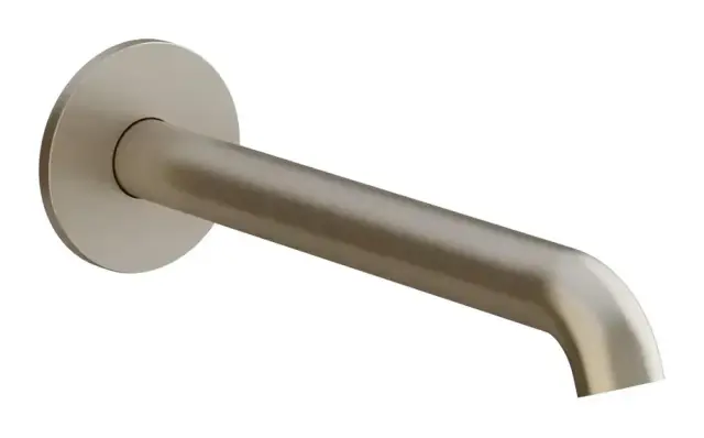 Излив Gessi Origini, средней длины, вылет 205 мм, цвет Finox Brushed Nickel