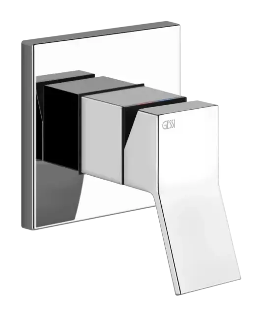 Смеситель Gessi Rettangolo K, настенный, однорычажный, на 1 выход, внешняя часть, цвет Chrome