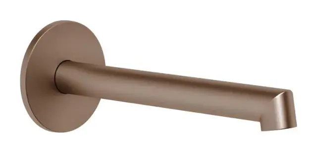 Излив для раковины Gessi Anello, настенный, средней длины, цвет Copper Brushed PVD