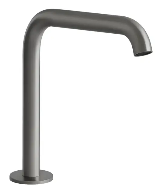 Излив Gessi316, отдельностоящий, высота 162 мм, для удалённого управления, цвет Steel Brushed