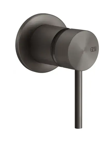 Смеситель Gessi316 Flessa встраиваемый, внешняя часть, цвет Black Metal Brushed PVD