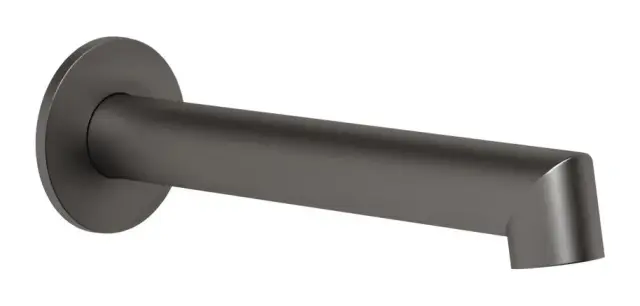 Излив для ванны Gessi Anello, настенный, цвет Black Metal Brushed PVD