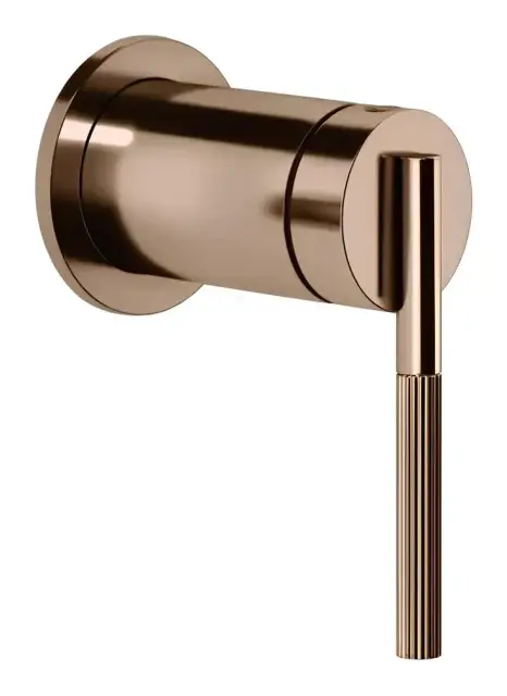 Смеситель Gessi Ingranaggio, встраиваемый, однорычажный, на 1 выход, внешняя часть, цвет Copper PVD