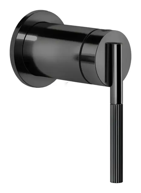 Смеситель Gessi Ingranaggio, встраиваемый, однорычажный, на 1 выход, внешняя часть, цвет Black Metal PVD