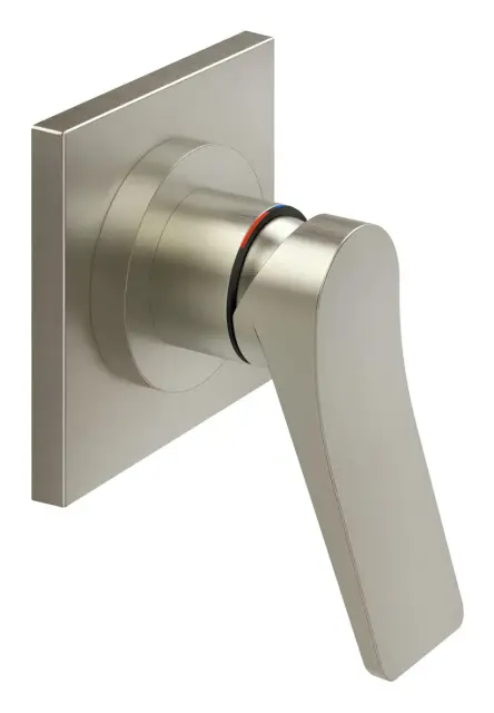 Смеситель Gessi Rilievo, настенный, на 1 выход, внешняя часть, цвет Finox Brushed Nickel