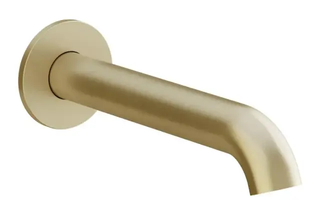 Излив для ванны Gessi Origini, настенный, цвет Brushed Brass PVD