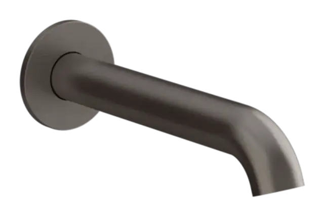 Излив для ванны Gessi Origini, настенный, цвет Black Metal Brushed PVD