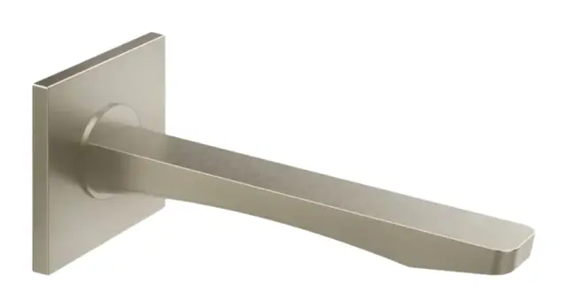 Излив Gessi Rilievo, настенный, средней длины, 236 мм, цвет Finox Brushed Nickel