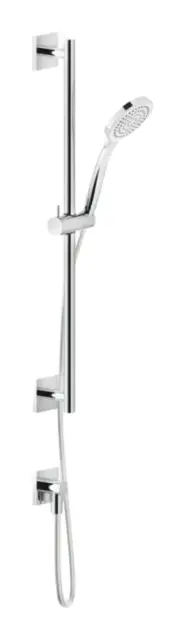Душевой гарнитур Gessi Rilievo, с ручной лейкой, держателем, шлангом 1500 мм, цвет хром