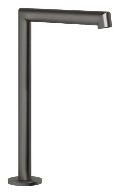 Излив Gessi Ingranaggio, отдельностоящий, высокий, цвет Black Metal Brushed PVD