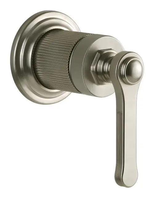 Смеситель Gessi Venti20, настенный, на 1 выход, внешняя часть, цвет Finox Brushed Nickel
