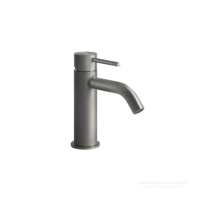 Смеситель для раковины Gessi 316, без донного клапана, цвет Steel Brushed