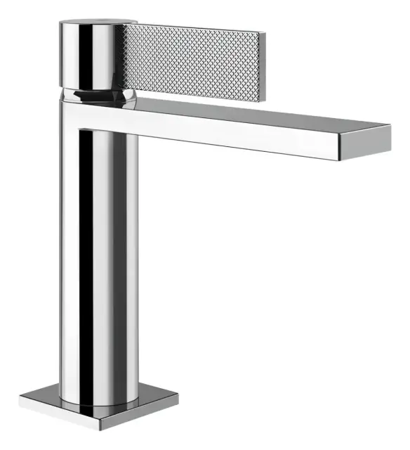 Смеситель для раковины Gessi Inverso, без донного клапана, с соединительными шлангами, цвет Chrome