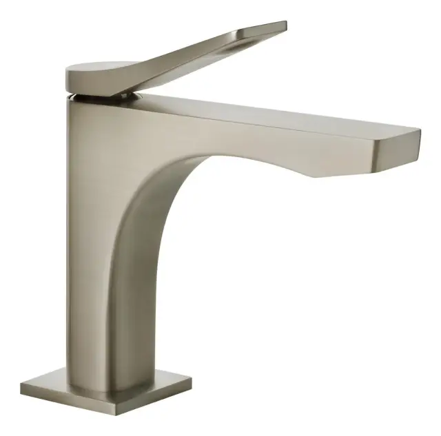 Смеситель для раковины Gessi Rilievo, без донного клапана, цвет Finox Brushed Nickel
