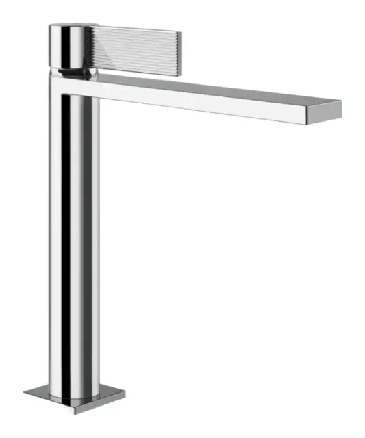 Смеситель для раковины Gessi Inverso, без донного клапана, с соединительными шлангами, Н-251 мм, цвет хром