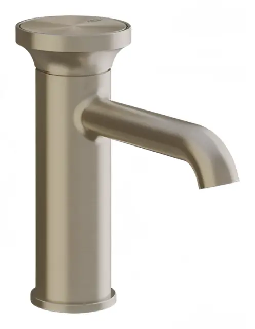 Смеситель для раковины Gessi Origini, без донного клапана, в комплекте отделочная вставка, 67x174 мм, цвет Finox Brushed Nickel