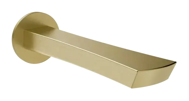 Излив для ванны Gessi Ventaglio, настенный, цвет Brushed Brass PVD