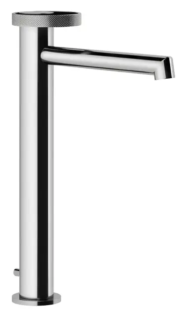 Смеситель для раковины Gessi Anello, высокий, с донным клапаном, цвет Chrome