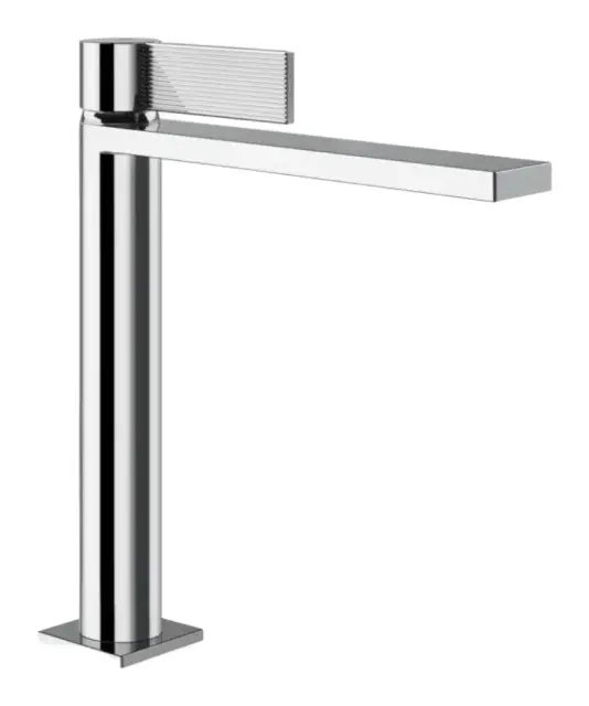 Смеситель для раковины Gessi Inverso, однорычажный, с донным клапаном и соединительными шлангами, Н-251 мм, цвет хром