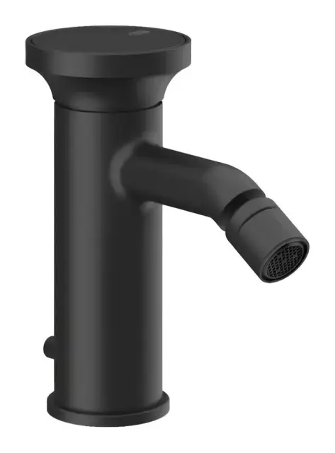 Смеситель для биде Gessi Origini, с донным клапаном, в комплекте отделочная вставка, цвет Matte Black