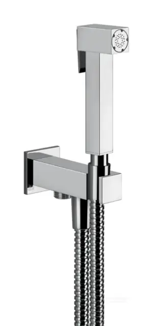 Гигиенический душ Gessi Rettangolo, c шланговым подсоединением, цвет Chrome