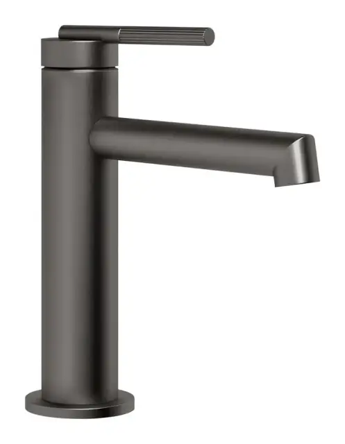 Смеситель для раковины Gessi Ingranaggio, без донного клапана, цвет Black Metal Brushed PVD
