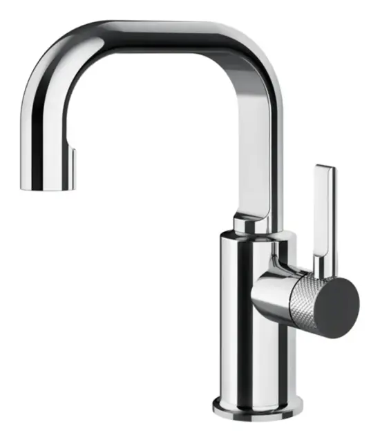 Cмеситель для раковины Gessi Inciso, h215 мм, без донного клапана, цвет Chrome
