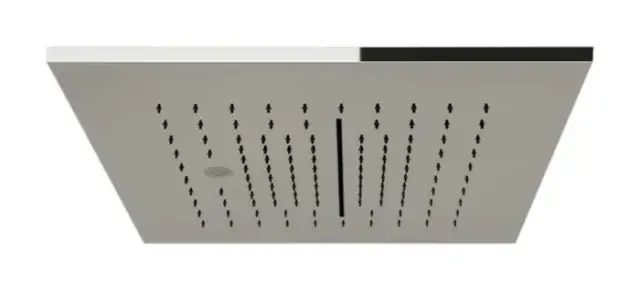 Накладная панель верхнего душа Gessi Minimali, 350x350 мм, для многофункциональной душевой системы, внешняя часть, цвет Mirror Steel