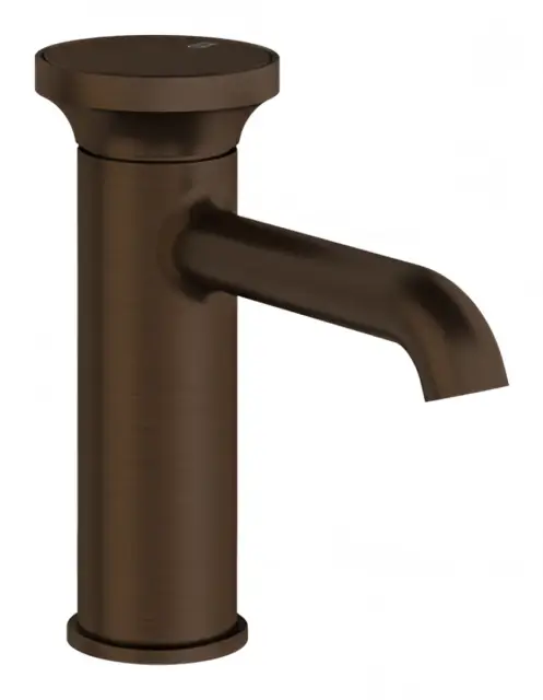 Смеситель для раковины Gessi Origini, без донного клапана, в комплекте отделочная вставка, 67x174 мм, цвет Dark Bronze