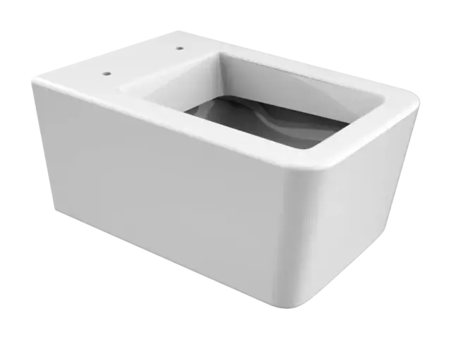 Унитаз Gessi, подвесной, со встроенным сифоном, без сиденья, петель и боковых заглушек, цвет White European Ceramic