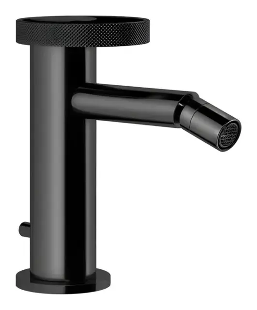 Cмеситель для биде Gessi Anello, на 1 отверстие, донный клапан, цвет Black Metal PVD