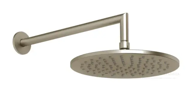 Верхний душ Gessi Anello, Ø250 мм, шарнирный с настенным держателем, цвет Finox Brushed Nickel