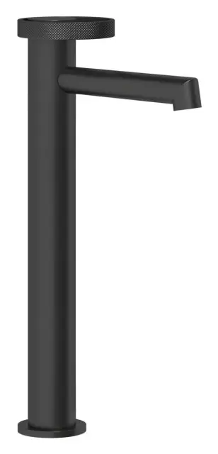 Смеситель для раковины Gessi Anello, высокий, короткий излив, цвет Matte Black