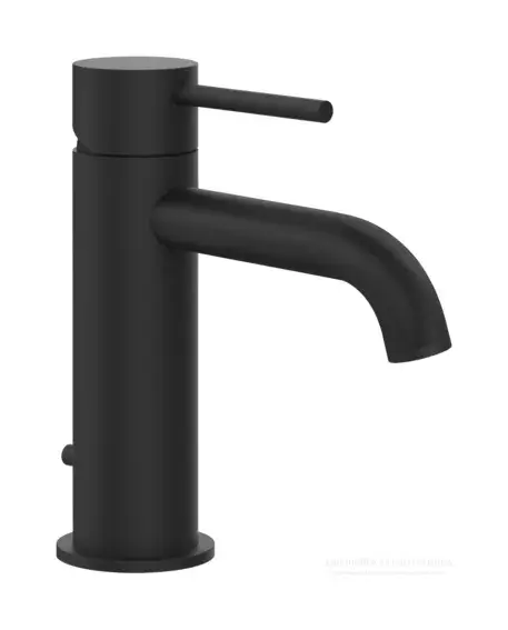 Смеситель для раковины Gessi316 Flessa, с донным клапаном, цвет Matte Black